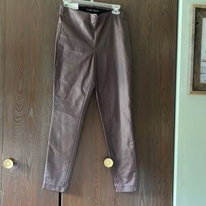 Calvin Klein faux leather brown pants. NWT.        Size Small